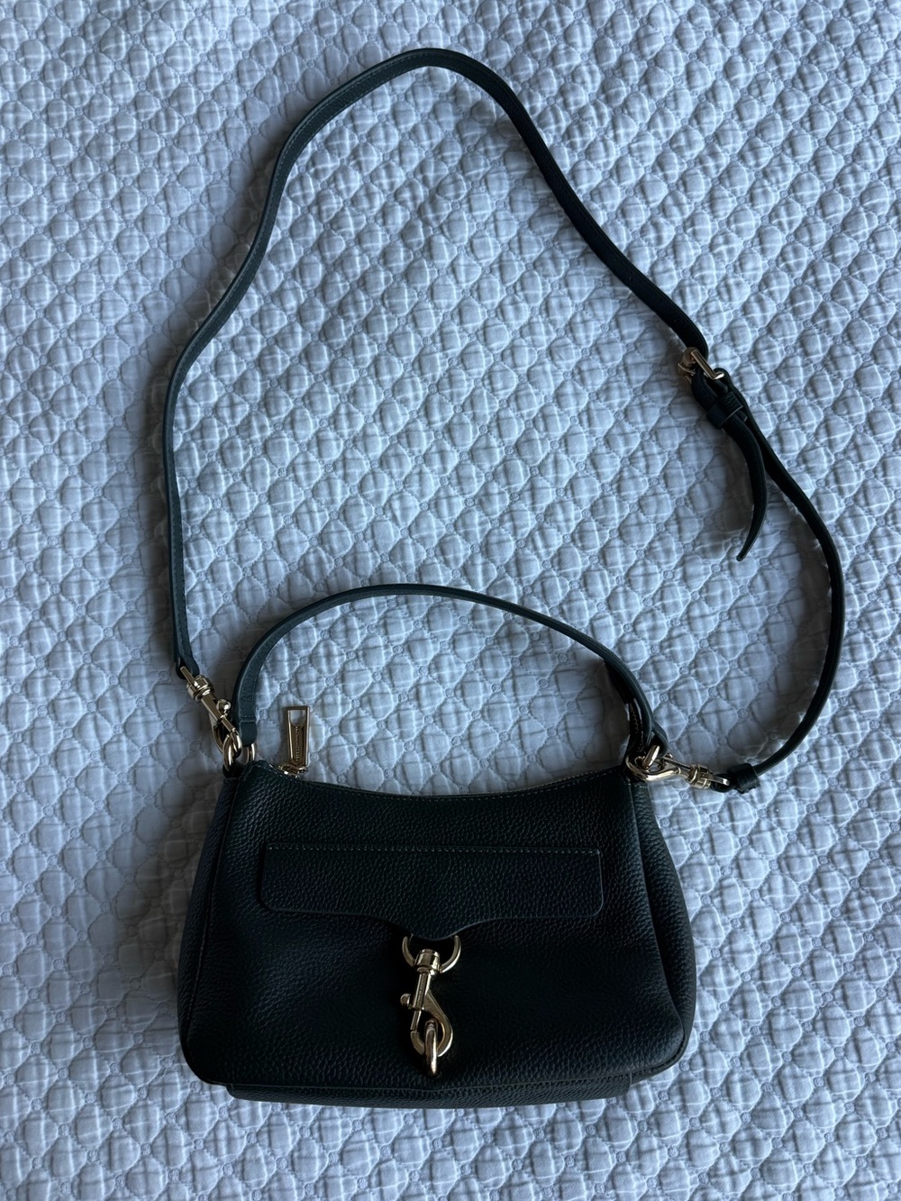 Rebecca Minkoff Megan Mini Leather Shoulder Bag Green - Picture 8 of 9